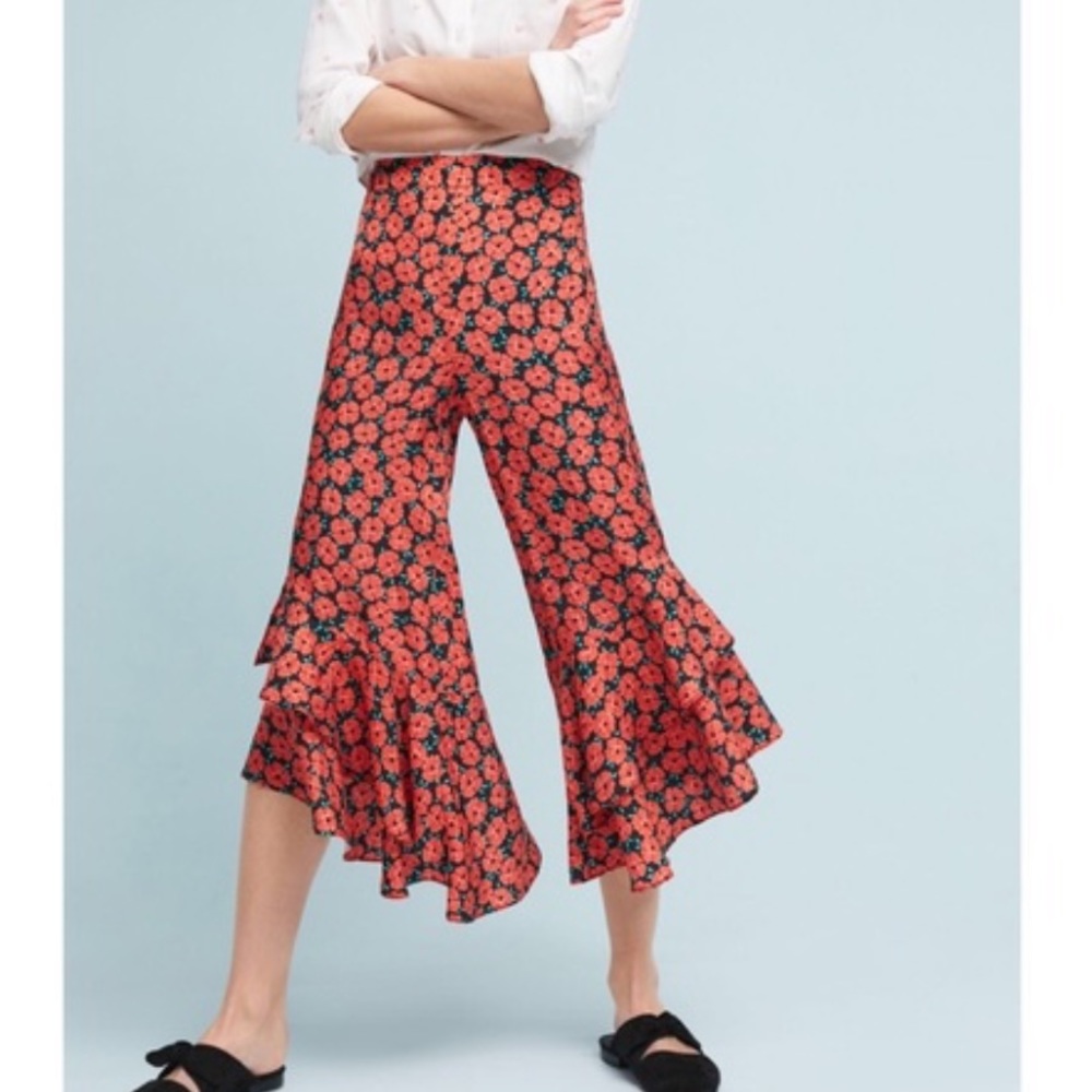 Anthropologie Ett:twa Virginie Wide Leg Pants 8